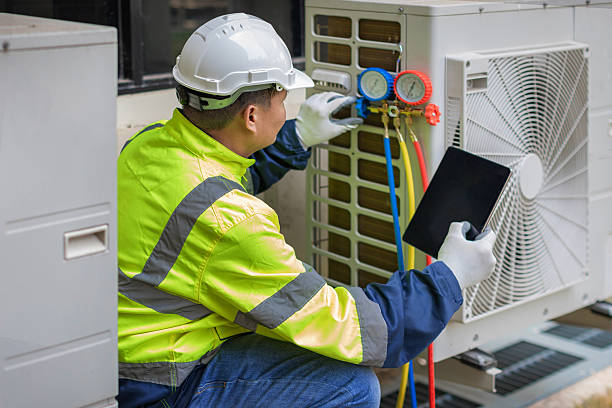 Professional Ductwork Repair technician working in Munnsville, NY